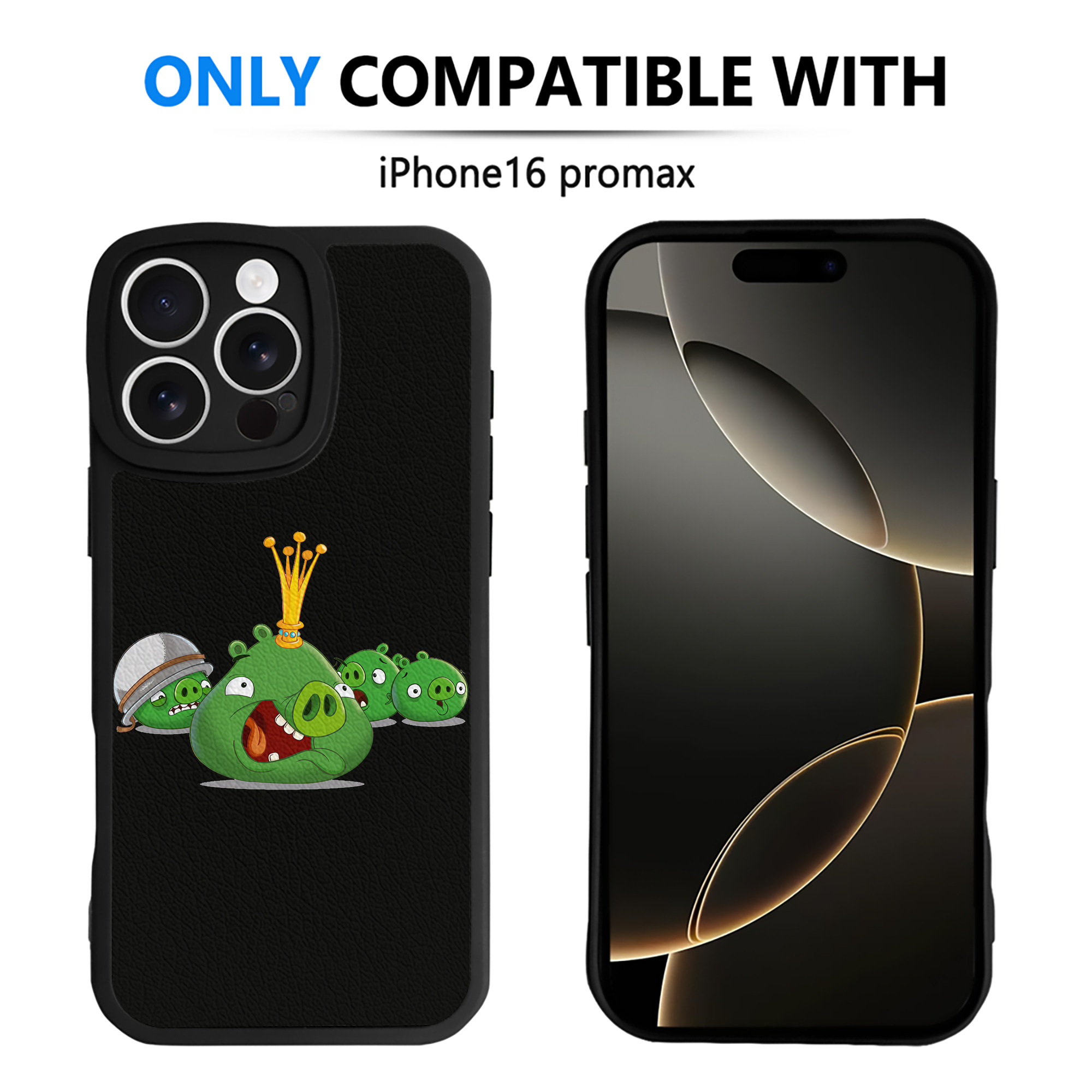 （画像用） Angry Birds アングリーバード 【iPhone 16シリーズ対応】シリコンスマホケース（レザー調） 材質：シリコン